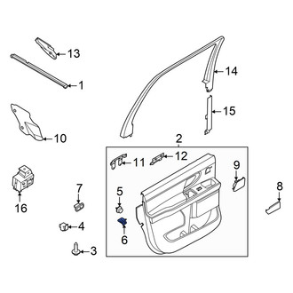 Ford OE - Door Interior Trim Panel Retainer