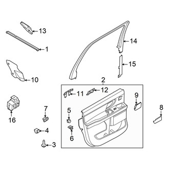 Ford OE - Rear Door - Interior Trim (Max Active / Max King Ranch / Max Platinum / Max SSV)