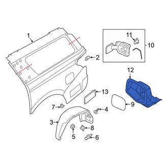 Ford OE - Rear Quarter Panel Seal
