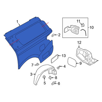 Ford OE - Rear Left Inner Quarter Panel