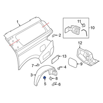 Ford OE - Fender Liner Nut