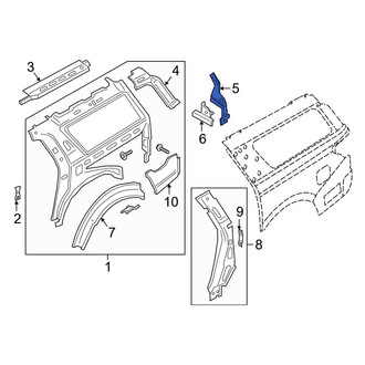 Ford OE - Rear Left Quarter Panel Gutter