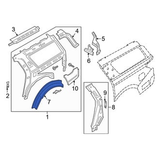 Ford OE - Rear Left Wheel Housing Side Panel