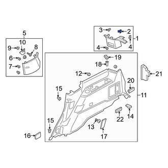 Ford OE - Liftgate Trim Cover Clip