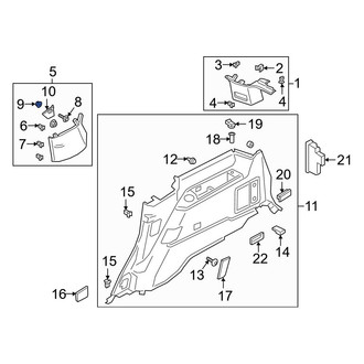 Ford OE - Body B-Pillar Trim Panel Nut