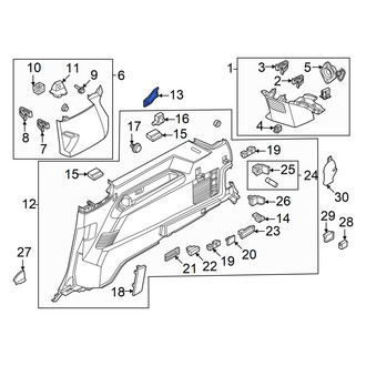 Ford OE - Quarter Panel Trim Panel Bracket