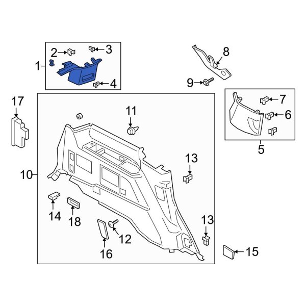 Body D-Pillar Trim Panel