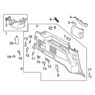 Ford OE - Quarter Panel Trim Panel Bracket