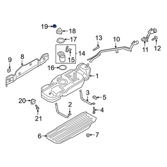 Ford OE - Fuel Tank Shield Nut