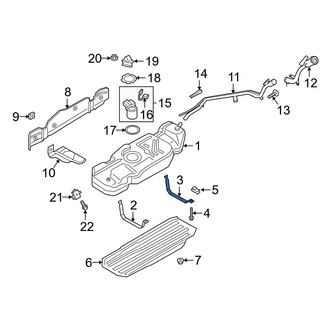 Ford OE - Rear Fuel Tank Strap