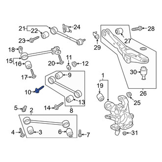Ford OE - Rear Alignment Camber Adjusting Eccentric