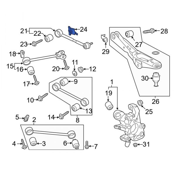 Lateral Arm Nut