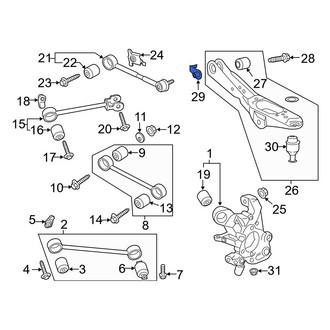 Ford OE - Lower Suspension Control Arm Nut