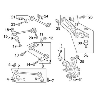 Ford OE - Rear Suspension - Suspension Components