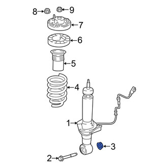 Ford OE - Rear Suspension Strut Nut