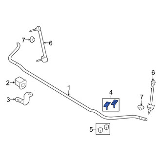 Ford OE - Suspension Stabilizer Bar Bracket Bolt