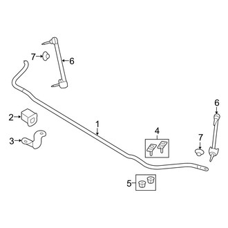 Ford OE - Rear Suspension - Stabilizer Bar & Components