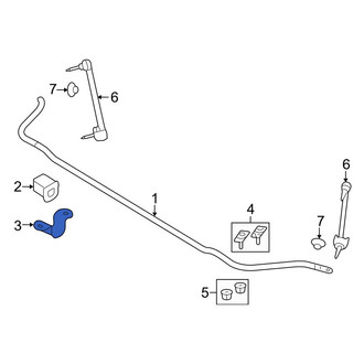Ford OE - Rear Suspension Stabilizer Bar Bracket