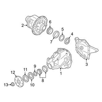 Ford OE - Rear Suspension - Carrier & Components (8.8" Axle)