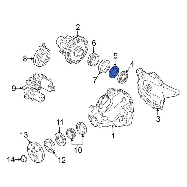 Drive Axle Shaft Bearing Spacer