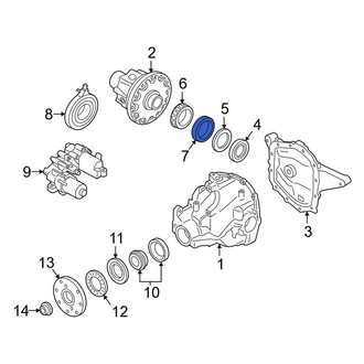 Ford OE - Rear Differential Carrier Bearing Race