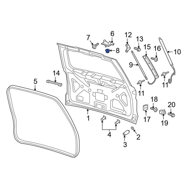 Liftgate Hinge Nut