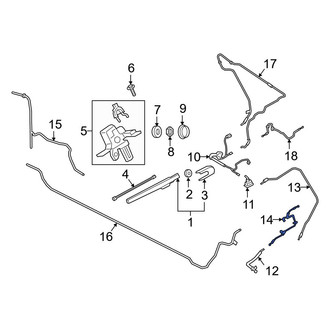 Ford OE - Rear Liftgate Washer Hose