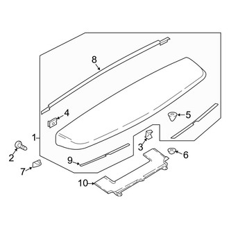 Ford OE - Lift Gate - Spoiler