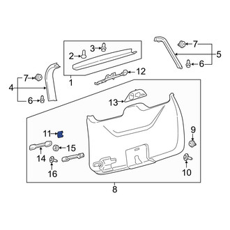 Ford OE - Liftgate Trim Cover Cap