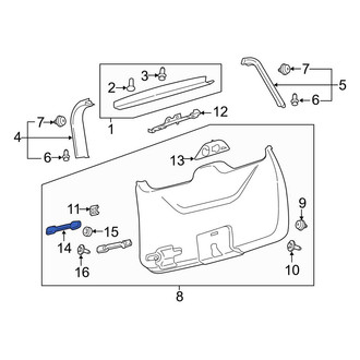 Ford OE - Rear Inner Liftgate Pull Handle