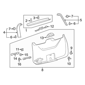 Ford OE - Lift Gate - Interior Trim