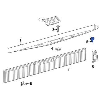 Ford OE - Tailgate Molding Clip