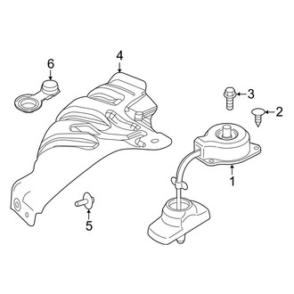 Ford OE - Spare Tire Carrier - Carrier & Components