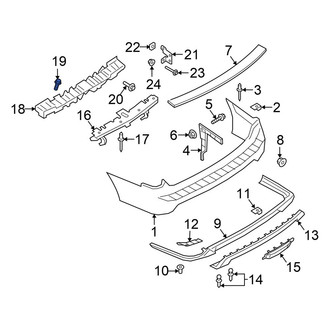 Ford OE - Bumper Impact Absorber Screw