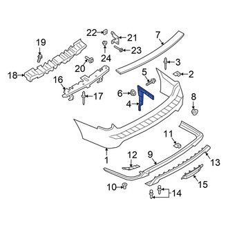 Ford OE - Rear Left Bumper Cover Bracket