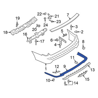 Ford OE - Rear Lower Bumper Cover