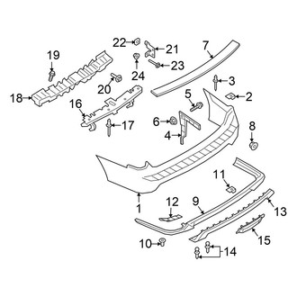 Ford OE - Rear Bumper - Bumper & Components
