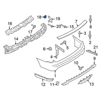 Ford OE - Bumper Impact Absorber Clip