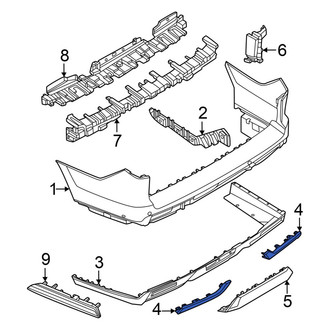 Ford OE - Rear Left Bumper Trim
