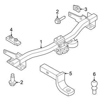 Ford OE - Rear Bumper - Trailer Hitch Components