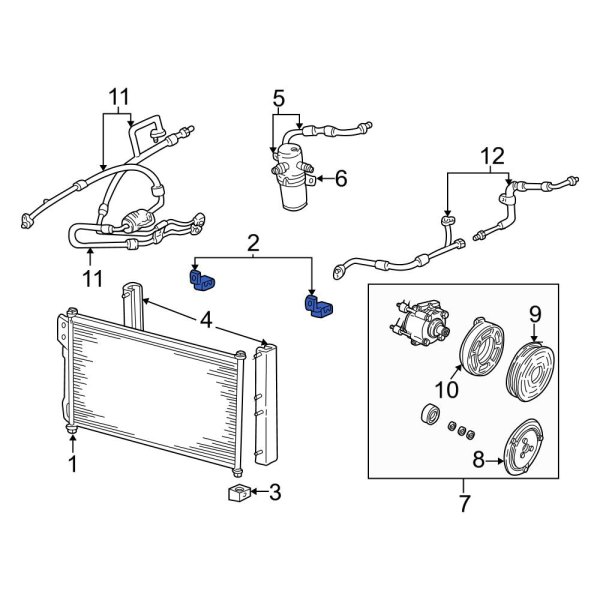 A/C Condenser Mount