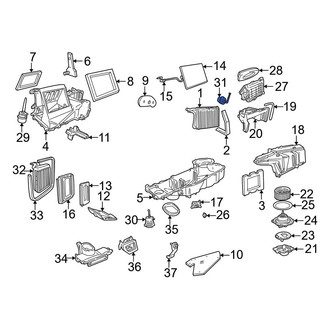 Ford OE - Front HVAC Air Inlet Door Actuator