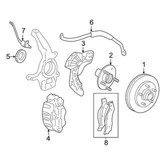 Ford OE - Front Suspension - Brake Components (4WD)