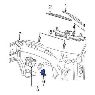 Ford OE - Windshield Washer Pump