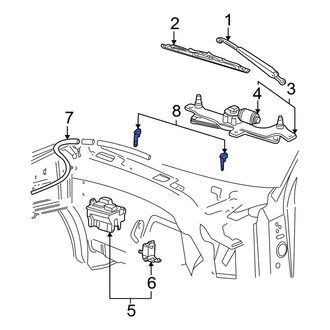 Ford OE - Front Windshield Washer Nozzle