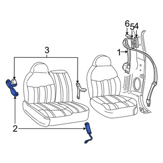 Ford OE - Front Right Seat Belt Receptacle