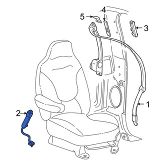 Ford OE - Front Right Seat Belt Receptacle