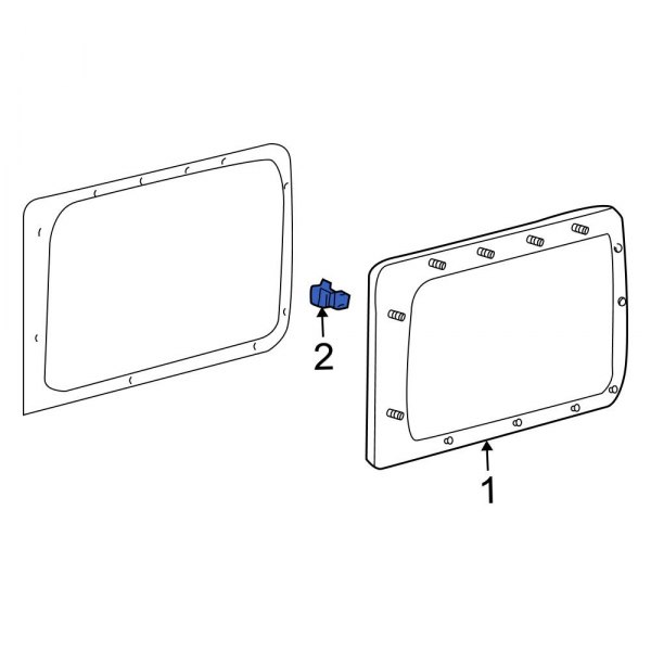 Quarter Panel Glass Clip