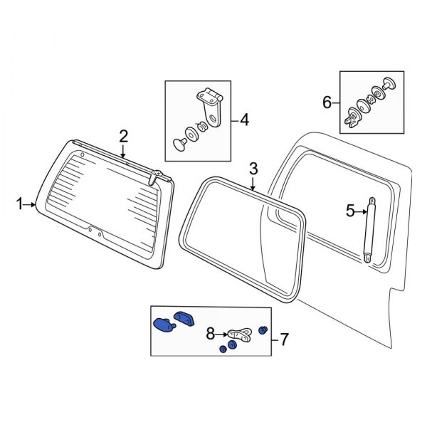 Liftgate Glass Handle