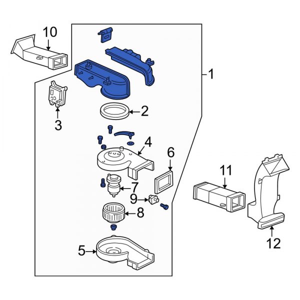 HVAC Blower Case Assembly